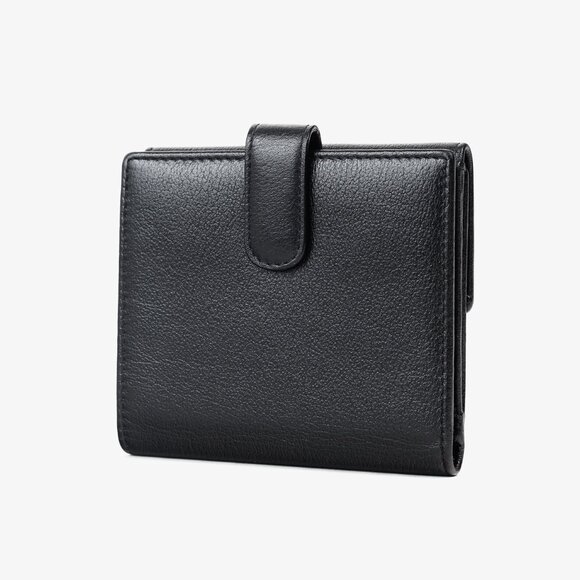 Chanel Camellia Black Leather Compact Wallet - Picture 3 of 12